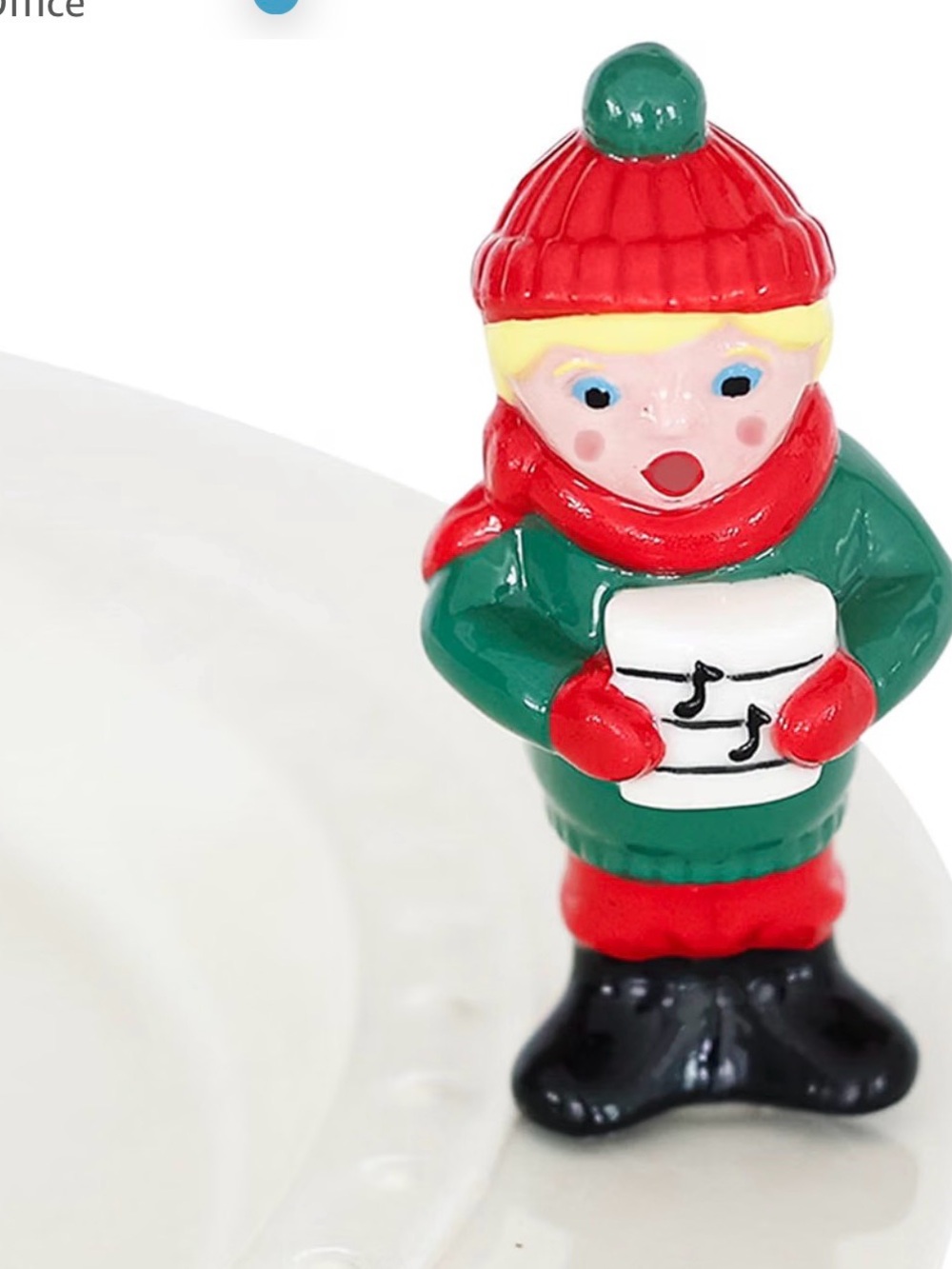 NEW- Nora Fleming "Fa-La-La" Caroler Mini (model A287).It is a hand-painted. NWT